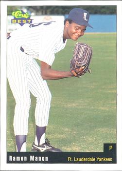 1991 Classic Best Ft. Lauderdale Yankees #6 Ramon Manon Front