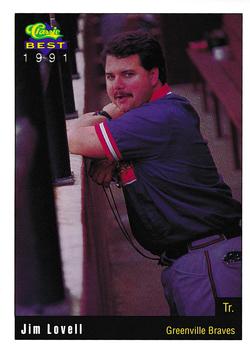 1991 Classic Best Greenville Braves #29 Jim Lovell Front