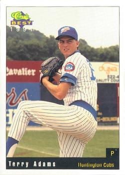 1991 Classic Best Huntington Cubs #1 Terry Adams Front
