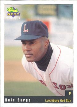1991 Classic Best Lynchburg Red Sox #1 Dale Burgo Front