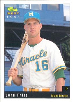 1991 Classic Best Miami Miracle #7 John Fritz Front