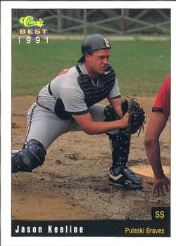 1991 Classic Best Pulaski Braves #8 Jason Keeline Front