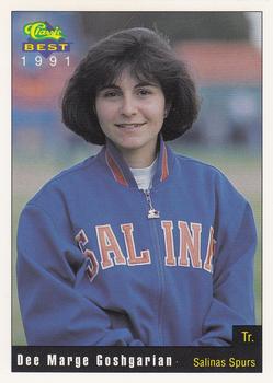 1991 Classic Best Salinas Spurs #28 Dee Marge Goshgarian Front