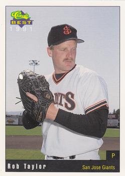 1991 Classic Best San Jose Giants #22 Rob Taylor Front