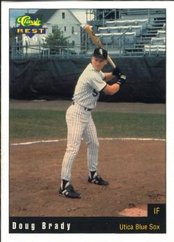 1991 Classic Best Utica Blue Sox #2 Doug Brady Front