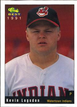 1991 Classic Best Watertown Indians #9 Kevin Logsdon Front