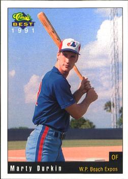 1991 Classic Best West Palm Beach Expos #25 Marty Durkin Front