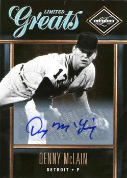 2011 Panini Limited - Greats Signatures #3 Denny McLain Front