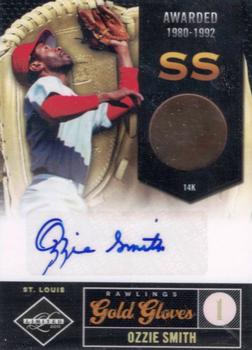 2011 Panini Limited - Rawlings Gold Gloves Signatures #10 Ozzie Smith Front