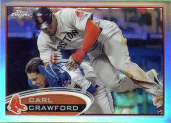 2012 Topps Chrome - Refractors #29 Carl Crawford Front