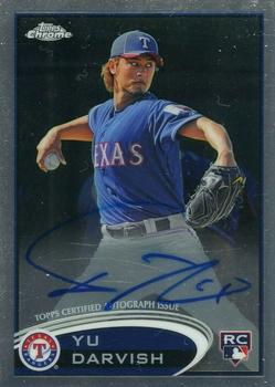 2012 Topps Chrome - Rookie Autographs #151 Yu Darvish Front