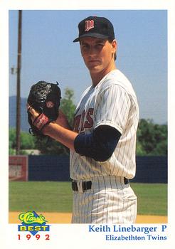 1992 Classic Best Elizabethton Twins #2 Keith Linebarger Front