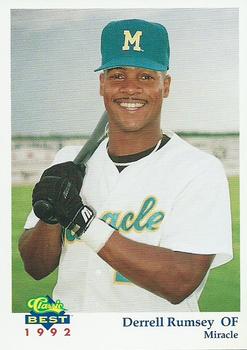 1992 Classic Best Fort Myers Miracle #12 Derrell Rumsey Front