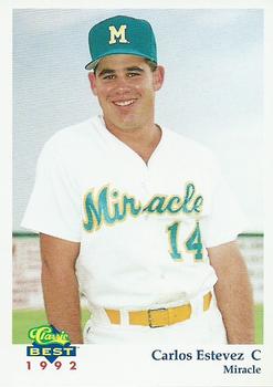 1992 Classic Best Fort Myers Miracle #13 Carlos Estevez Front