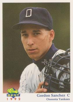 1992 Classic Best Oneonta Yankees #6 Gordon Sanchez Front