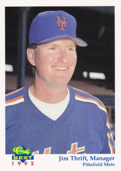 1992 Classic Best Pittsfield Mets #18 Jim Thrift Front
