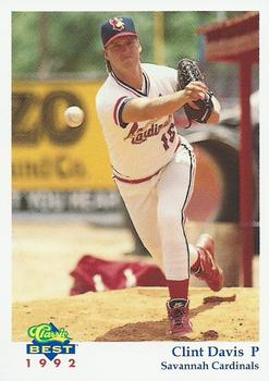 1992 Classic Best Savannah Cardinals #7 Clint Davis Front