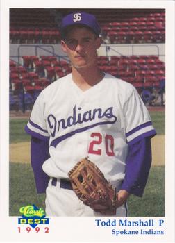 1992 Classic Best Spokane Indians #6 Todd Marshall Front