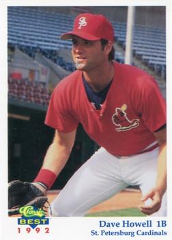 1992 Classic Best St. Petersburg Cardinals #11 Dave Howell Front