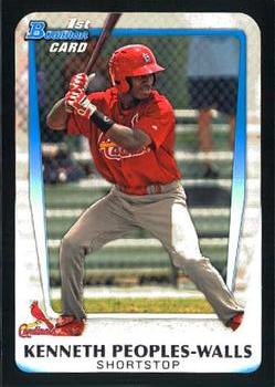 2011 Bowman Draft Picks & Prospects - Prospects #BDPP7 Kenneth Peoples-Walls Front
