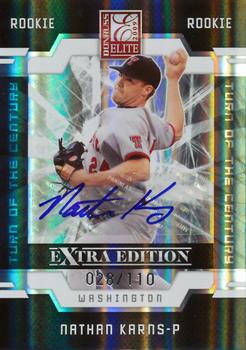 2009 Donruss Elite Extra Edition - Signature Turn of the Century #115 Nathan Karns Front