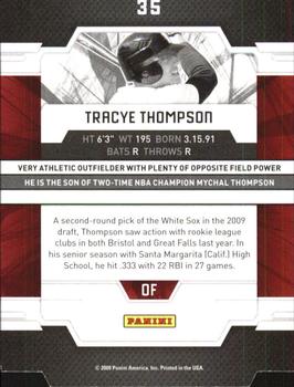 2009 Donruss Elite Extra Edition - Status Gold #35 Tracye Thompson Back