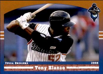 2008 Grandstand Tulsa Drillers #1 Tony Blanco Front