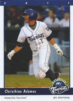 2011 Grandstand Asheville Tourists #NNO Cristhian Adames Front