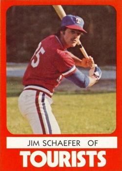 1980 TCMA Asheville Tourists #6 Jim Schaefer Front