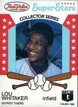 1986 True Value #25 Lou Whitaker Front