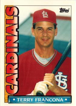 1990 Topps TV St. Louis Cardinals #48 Terry Francona Front