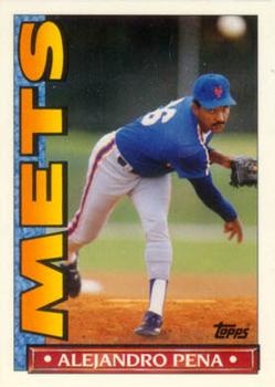 1990 Topps TV New York Mets #17 Alejandro Pena Front