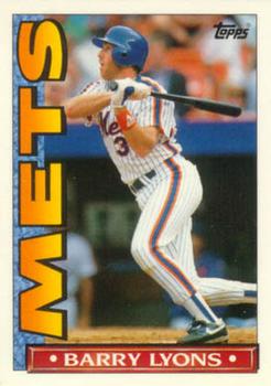 1990 Topps TV New York Mets #20 Barry Lyons Front