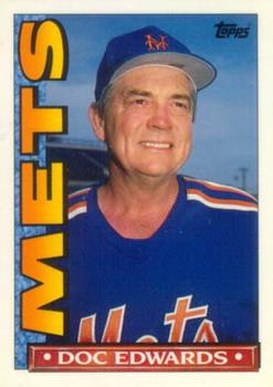 1990 Topps TV New York Mets #3 Doc Edwards Front
