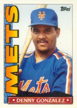 1990 Topps TV New York Mets #43 Denny Gonzalez Front