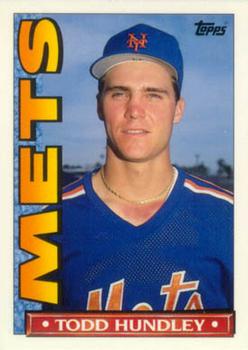 1990 Topps TV New York Mets #47 Todd Hundley Front