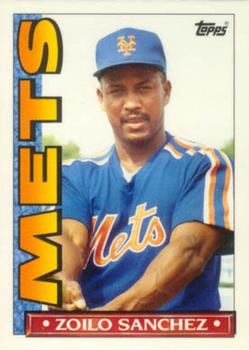 1990 Topps TV New York Mets #58 Zoilo Sanchez Front