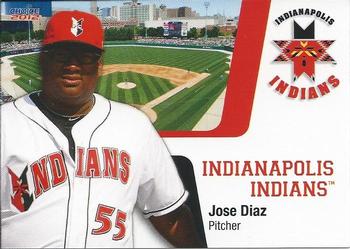 2012 Choice Indianapolis Indians #5 Jose Diaz Front