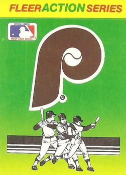 1990 Fleer - Action Series Team Stickers #NNO Philadelphia Phillies Front
