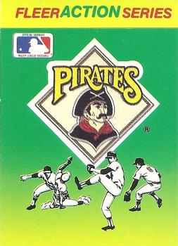 1990 Fleer - Action Series Team Stickers #NNO Pittsburgh Pirates Front