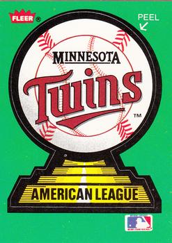 1988 Fleer - Team Stickers #NNO Minnesota Twins Front