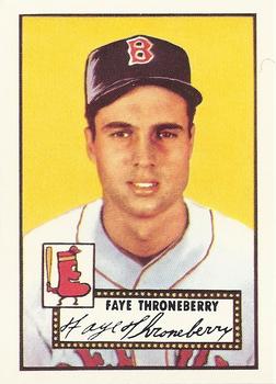 1983 Topps 1952 Reprint Series #376 Faye Throneberry Front