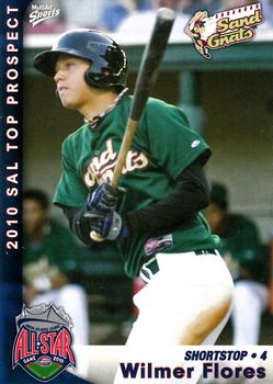 2010 MultiAd South Atlantic League Top Prospects #9 Wilmer Flores Front