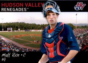 2011 Choice Hudson Valley Renegades #26 Matt Rice Front