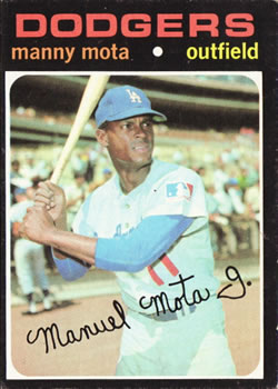 1971 Topps #112 Manny Mota Front