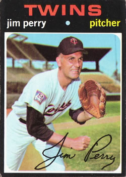 1971 Topps #500 Jim Perry Front