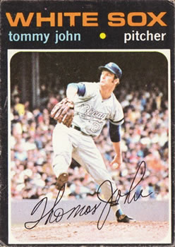 1971 Topps #520 Tommy John Front
