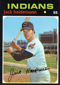 1971 Topps #87 Jack Heidemann Front