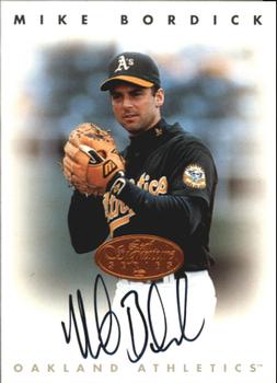 1996 Leaf Signature Series - Autographs Bronze #NNO Mike Bordick Front