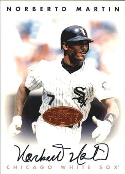 1996 Leaf Signature Series - Autographs Bronze #NNO Norberto Martin Front